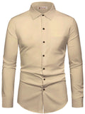 Navkanj Men's Slim Fit Spread Collar Pure Cotton Formal Shirt