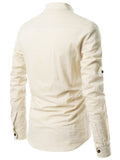 Navkanj Men's Slim Fit Full Sleeve Cotton Beige Color Short Kurta