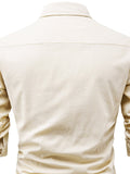 Navkanj Men's Slim Fit Spread Collar Cotton Beige Color Short Kurta