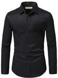 Navkanj Men's Slim Fit Spread Collar Beige Color Cotton Formal Shirt