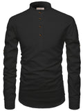 Navkanj Men's Slim Fit Full Sleeve Cotton Beige Color Short Kurta