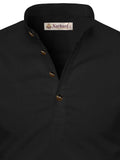 Navkanj Men's Slim Fit Full Sleeve Cotton Beige Color Short Kurta