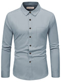 Navkanj Men's Slim Fit Spread Collar Beige Color Cotton Formal Shirt