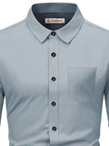 Navkanj Men's Slim Fit Spread Collar Beige Color Cotton Formal Shirt