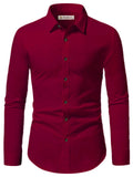 Navkanj Men's Slim Fit Spread Collar Beige Color Cotton Formal Shirt