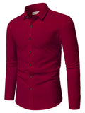 Navkanj Men's Slim Fit Spread Collar Beige Color Cotton Formal Shirt