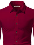 Navkanj Men's Slim Fit Spread Collar Beige Color Cotton Formal Shirt