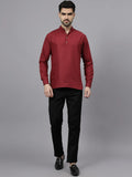 Navkanj Men's Slim Fit Full Sleeve Cotton Blend Short Kurta