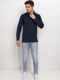 Navkanj Men's Slim Fit Spread Collar Cotton Black Color Short Kurta
