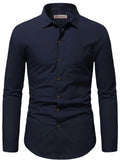 Navkanj Men's Slim Fit Spread Collar Pure Cotton Formal Shirt