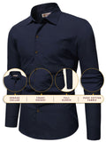 Navkanj Men's Slim Fit Spread Collar Pure Cotton Formal Shirt