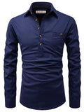 Navkanj Men's Slim Fit Spread Collar Cotton Beige Color Short Kurta