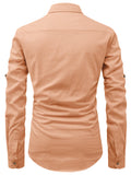 Navkanj Men's Slim Fit Spread Collar Cotton Beige Color Short Kurta