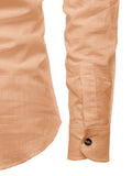 Navkanj Men's Slim Fit Full Sleeve Cotton Beige Color Short Kurta
