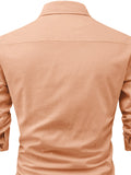 Navkanj Men's Slim Fit Spread Collar Cotton Beige Color Short Kurta