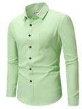 Navkanj Men's Slim Fit Spread Collar Beige Color Cotton Formal Shirt