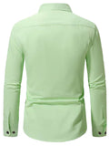 Navkanj Men's Slim Fit Spread Collar Beige Color Cotton Formal Shirt