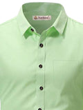 Navkanj Men's Slim Fit Spread Collar Beige Color Cotton Formal Shirt