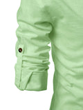 Navkanj Men's Slim Fit Full Sleeve Cotton Beige Color Short Kurta