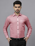 Navkanj Men's Slim Fit Spread Collar Beige Color Cotton Blend Formal Shirt