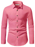 Navkanj Men's Slim Fit Spread Collar Beige Color Cotton Formal Shirt