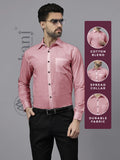 Navkanj Men's Slim Fit Spread Collar Beige Color Cotton Blend Formal Shirt