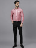 Navkanj Men's Slim Fit Spread Collar Beige Color Cotton Blend Formal Shirt