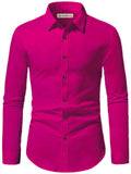 Navkanj Men's Slim Fit Spread Collar Beige Color Cotton Formal Shirt