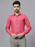 Navkanj Men's Slim Fit Spread Collar Beige Color Cotton Blend Formal Shirt
