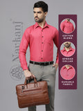 Navkanj Men's Slim Fit Spread Collar Beige Color Cotton Blend Formal Shirt