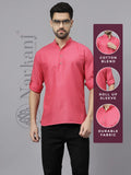 Navkanj Men's Slim Fit Full Sleeve Cotton Blend Short Kurta