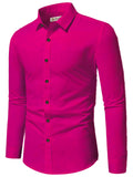 Navkanj Men's Slim Fit Spread Collar Beige Color Cotton Formal Shirt