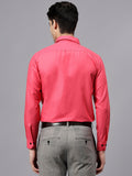 Navkanj Men's Slim Fit Spread Collar Beige Color Cotton Blend Formal Shirt
