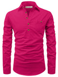 Navkanj Men's Slim Fit Spread Collar Cotton Beige Color Short Kurta