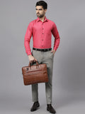 Navkanj Men's Slim Fit Spread Collar Beige Color Cotton Blend Formal Shirt