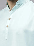 Navkanj Men's Slim Fit Full Sleeve Cotton Blend Short Kurta
