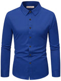 Navkanj Men's Slim Fit Spread Collar Beige Color Cotton Formal Shirt