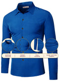 Navkanj Men's Slim Fit Spread Collar Pure Cotton Formal Shirt