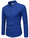 Navkanj Men's Slim Fit Spread Collar Beige Color Cotton Formal Shirt