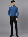 Navkanj Men's Slim Fit Spread Collar Beige Color Cotton Blend Formal Shirt