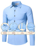 Navkanj Men's Slim Fit Spread Collar Pure Cotton Formal Shirt