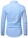 Navkanj Men's Slim Fit Spread Collar Beige Color Cotton Formal Shirt