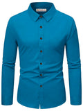 Navkanj Men's Slim Fit Spread Collar Beige Color Cotton Formal Shirt