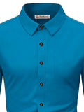 Navkanj Men's Slim Fit Spread Collar Beige Color Cotton Formal Shirt