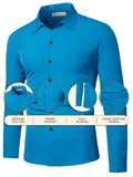 Navkanj Men's Slim Fit Spread Collar Pure Cotton Formal Shirt
