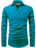 Navkanj Men's Slim Fit Spread Collar Cotton Beige Color Short Kurta