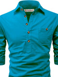 Navkanj Men's Slim Fit Spread Collar Cotton Beige Color Short Kurta