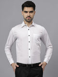 Navkanj Men's Slim Fit Spread Collar Beige Color Cotton Blend Formal Shirt