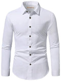 Navkanj Men's Slim Fit Spread Collar Beige Color Cotton Formal Shirt