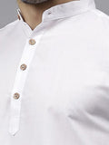 Navkanj Men's Slim Fit Full Sleeve Cotton Blend Short Kurta